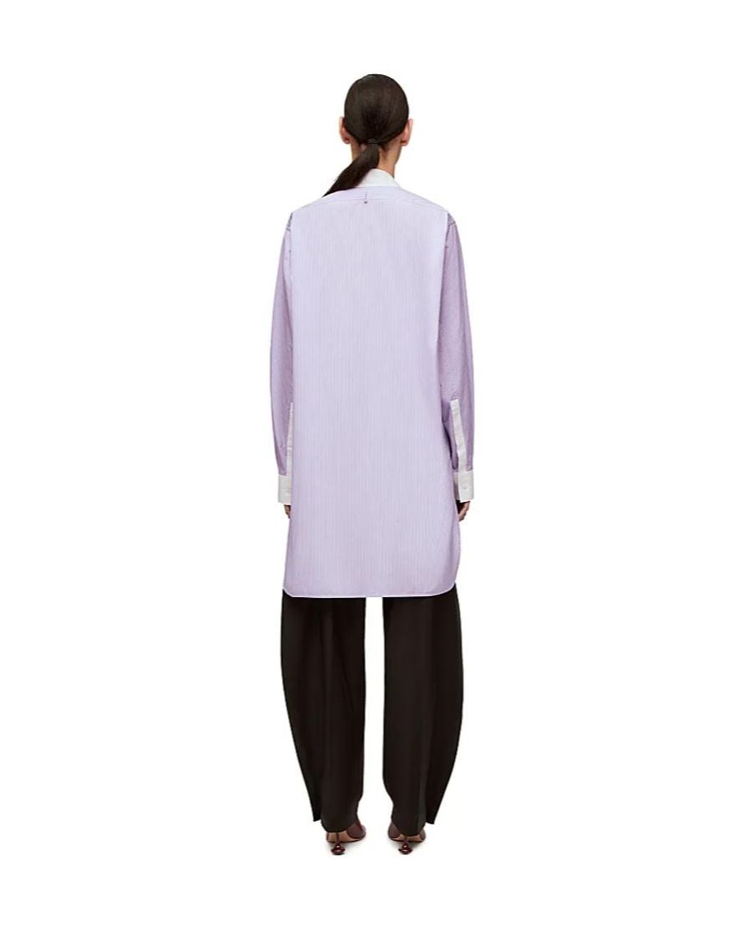 Loewe Purple Striped Asymmetric Shirt