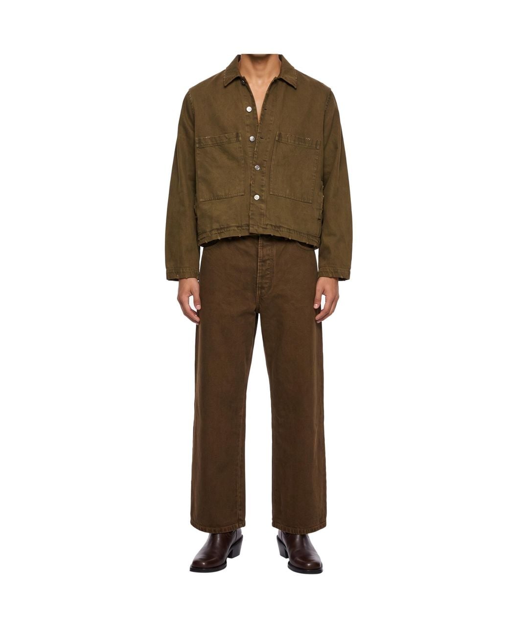 Song For The Mute Brown Straight-Leg Jeans for men