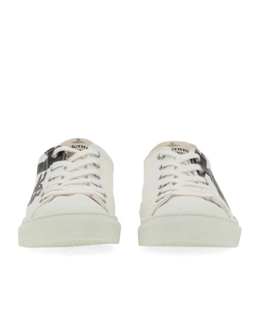 Vivienne Westwood White Plimsoll 2.0 Low-Top Snakers for men