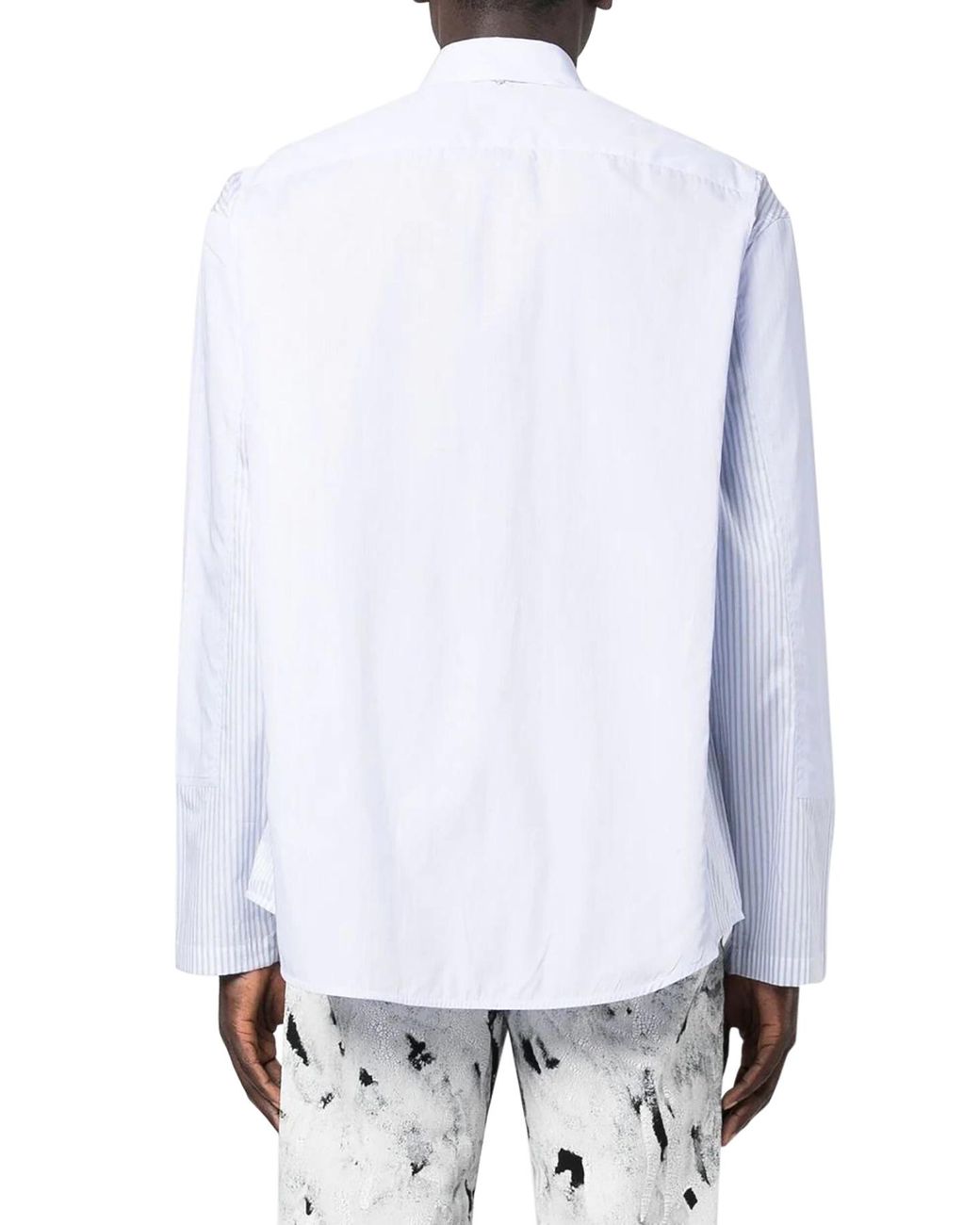 OAMC White Logo Embroidered Buttoned Shirt for men