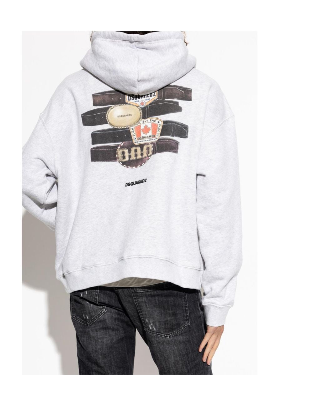 DSquared² White Long-Sleeved Sweatshirt for men