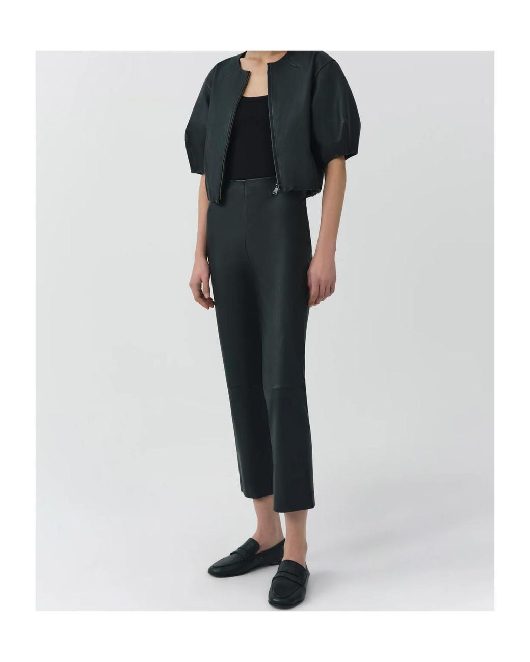 Jonathan Simkhai Black Cropped Casual Trousers