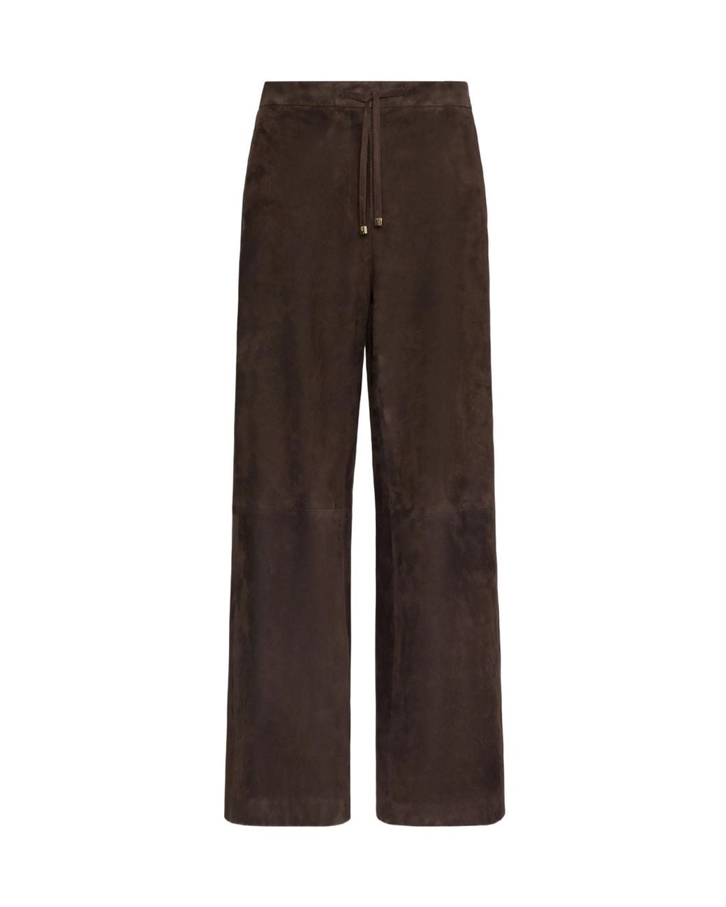 Max Mara Black 'S Tempio Drawstring Wide-Leg Pants