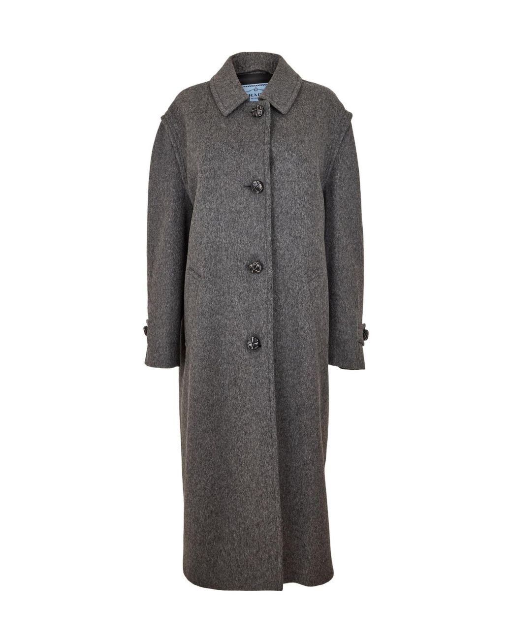 Prada Gray Casual Long Coat