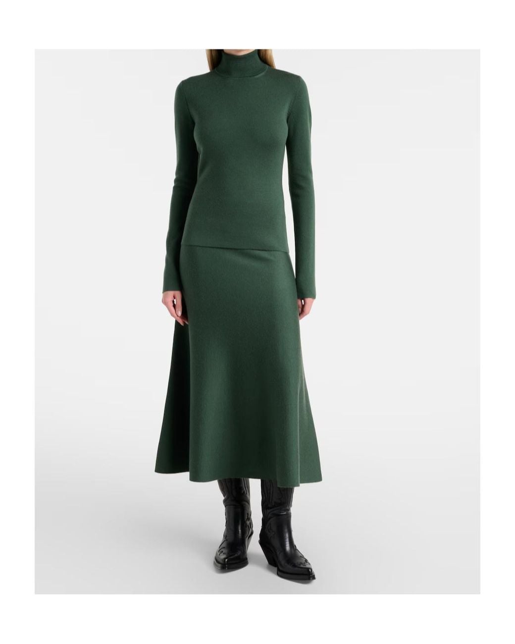 Gabriela Hearst Green Long-Sleeved Sweater