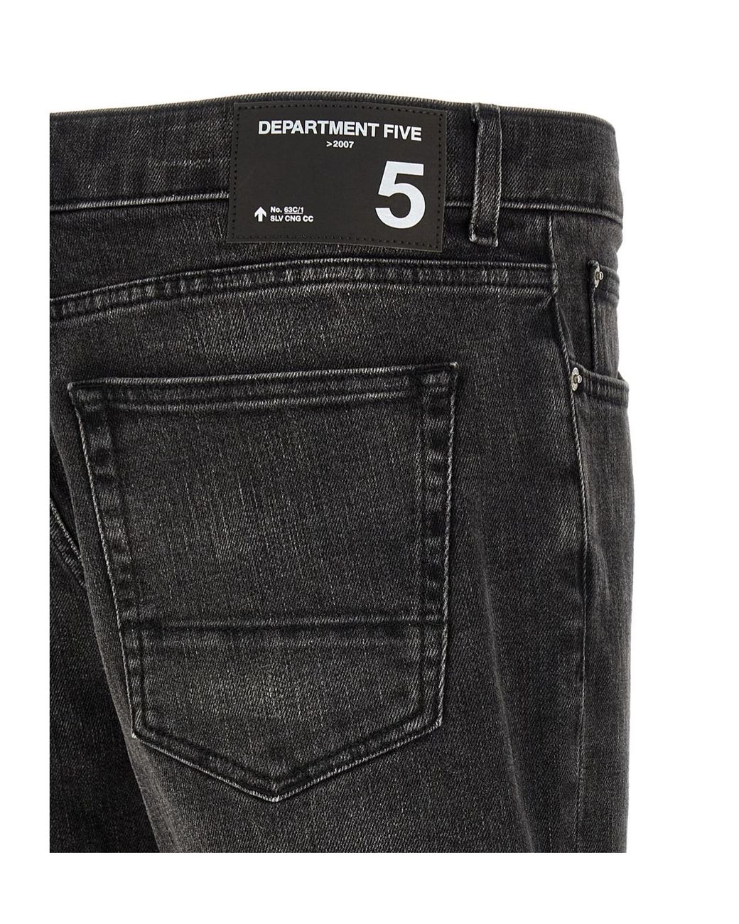 Department 5 Black Stones Delavé Straight-Leg Jeans for men