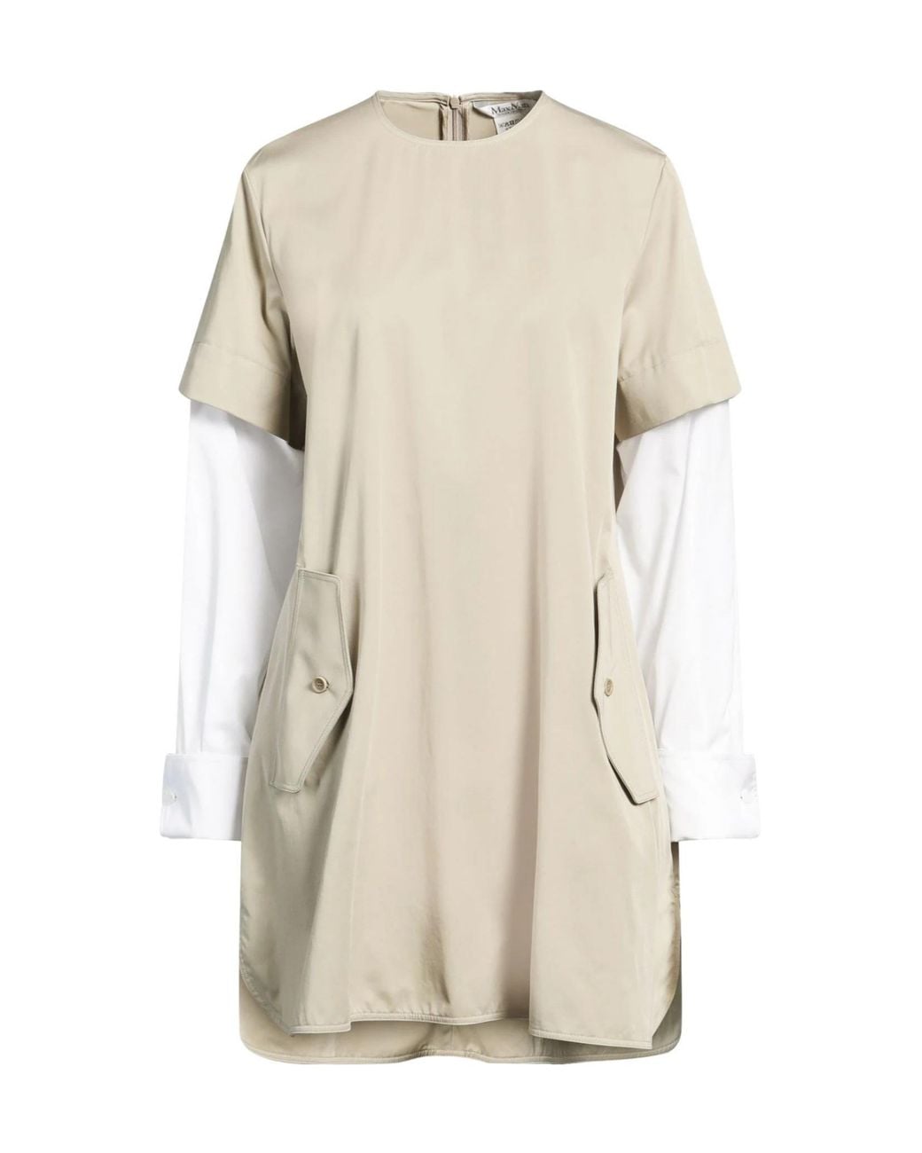 Max Mara Natural Two-Tone Trumpet Skirt
