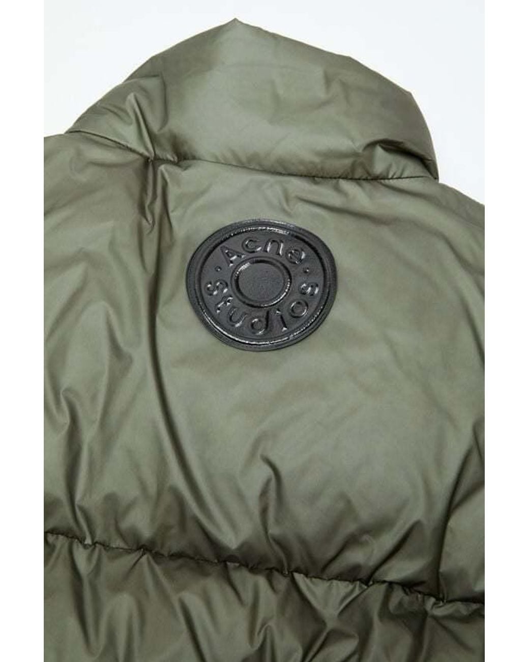 Acne Green Fitted-Waist Puffer Jacket
