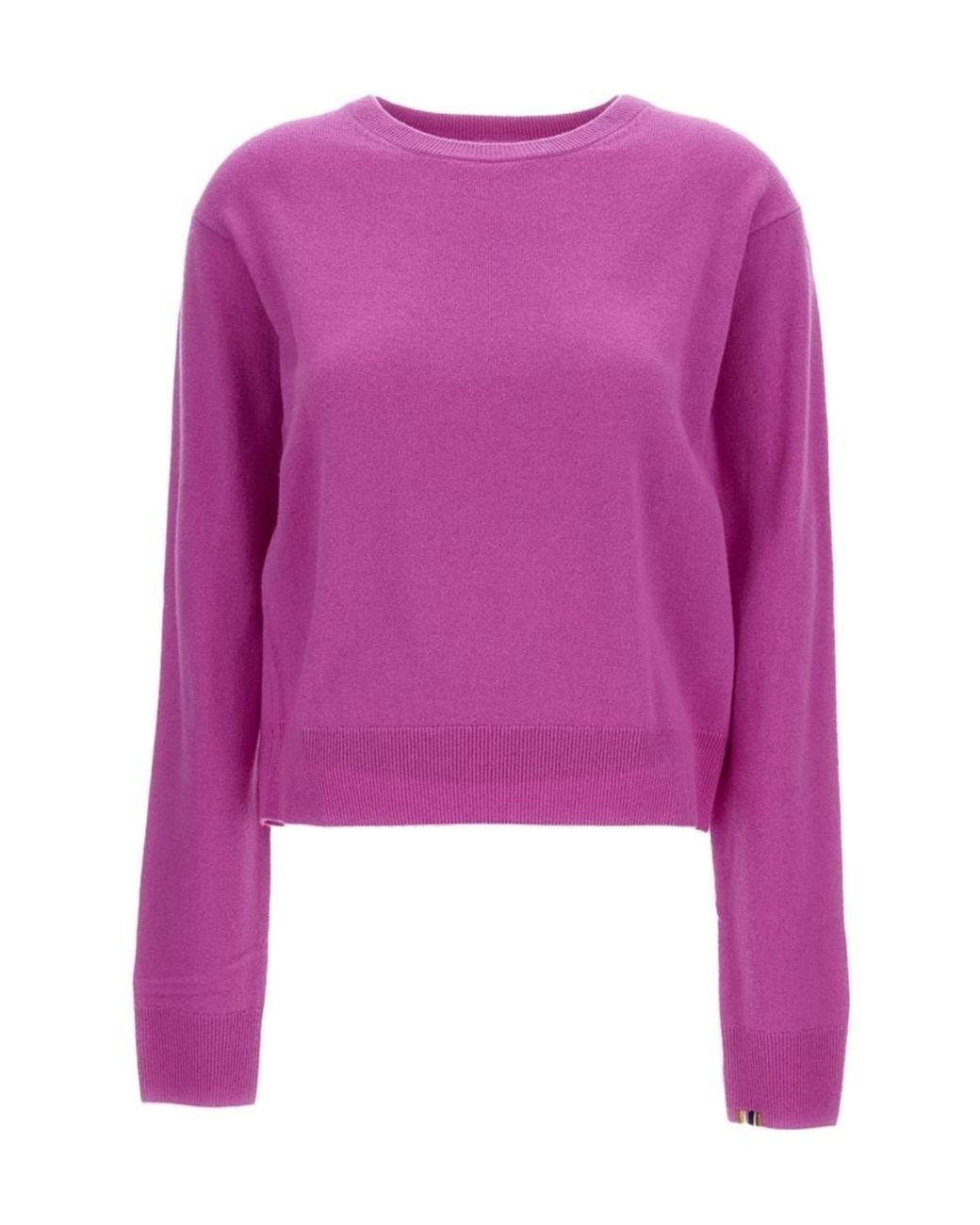 Extreme Cashmere Purple Long-Sleeved Crewneck Jumper