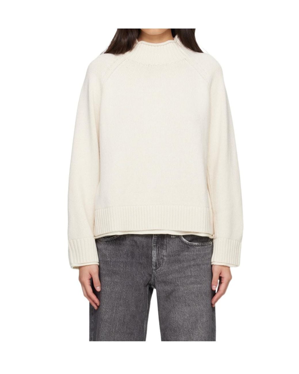 Rag & Bone White Long-Sleeved Sweater