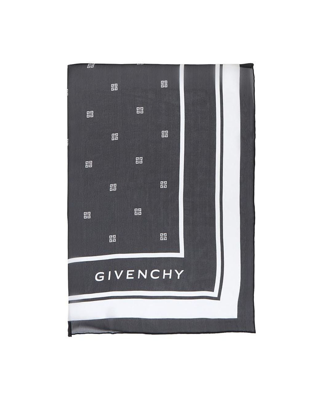 Givenchy Black Pattern Scarf