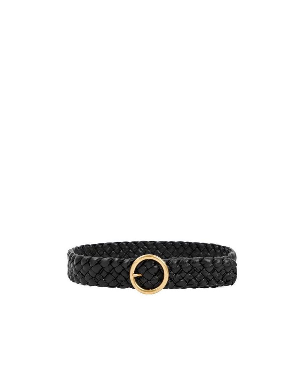 Bottega Veneta White Foulard Intreccio Belt