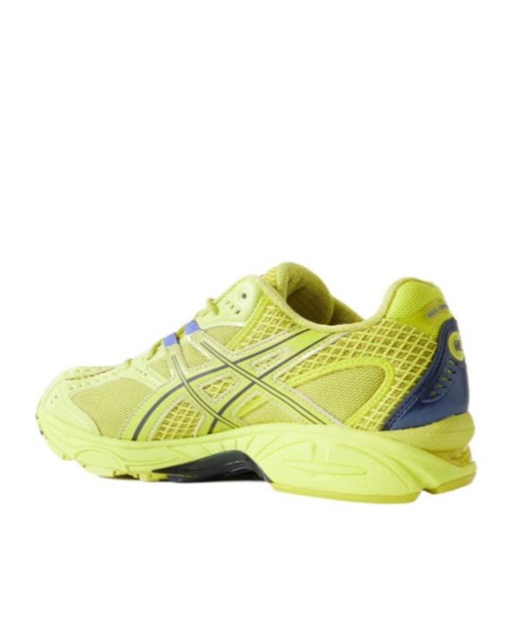 Asics Yellow Rubber-Trimmed Mesh Sneakers