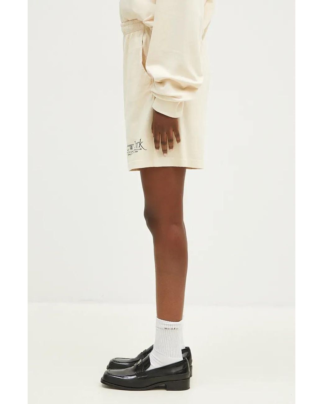 Sporty & Rich Natural Elastic Waist Shorts