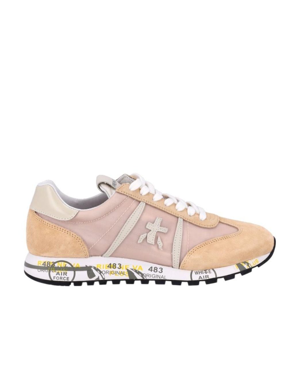 Premiata Pink Logo Sports Shoes
