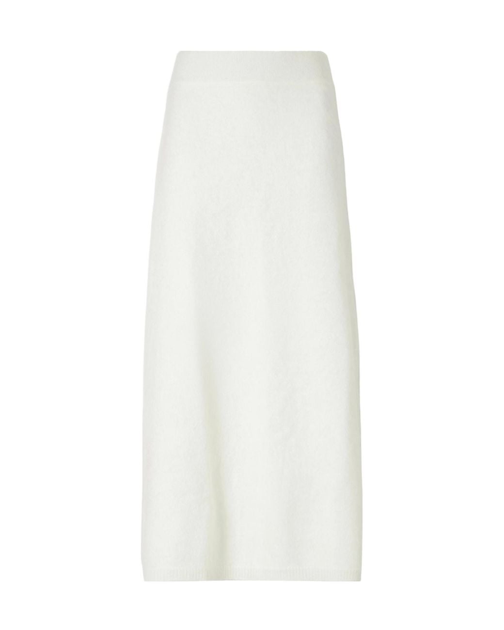 Lisa Yang White Cashmere Midi Skirt