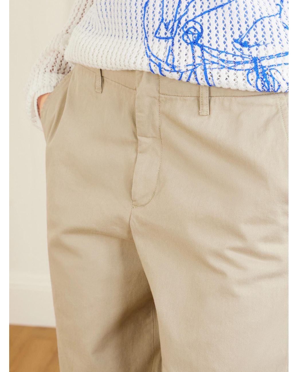 Still Here Natural Cotton Wide-Leg Pants