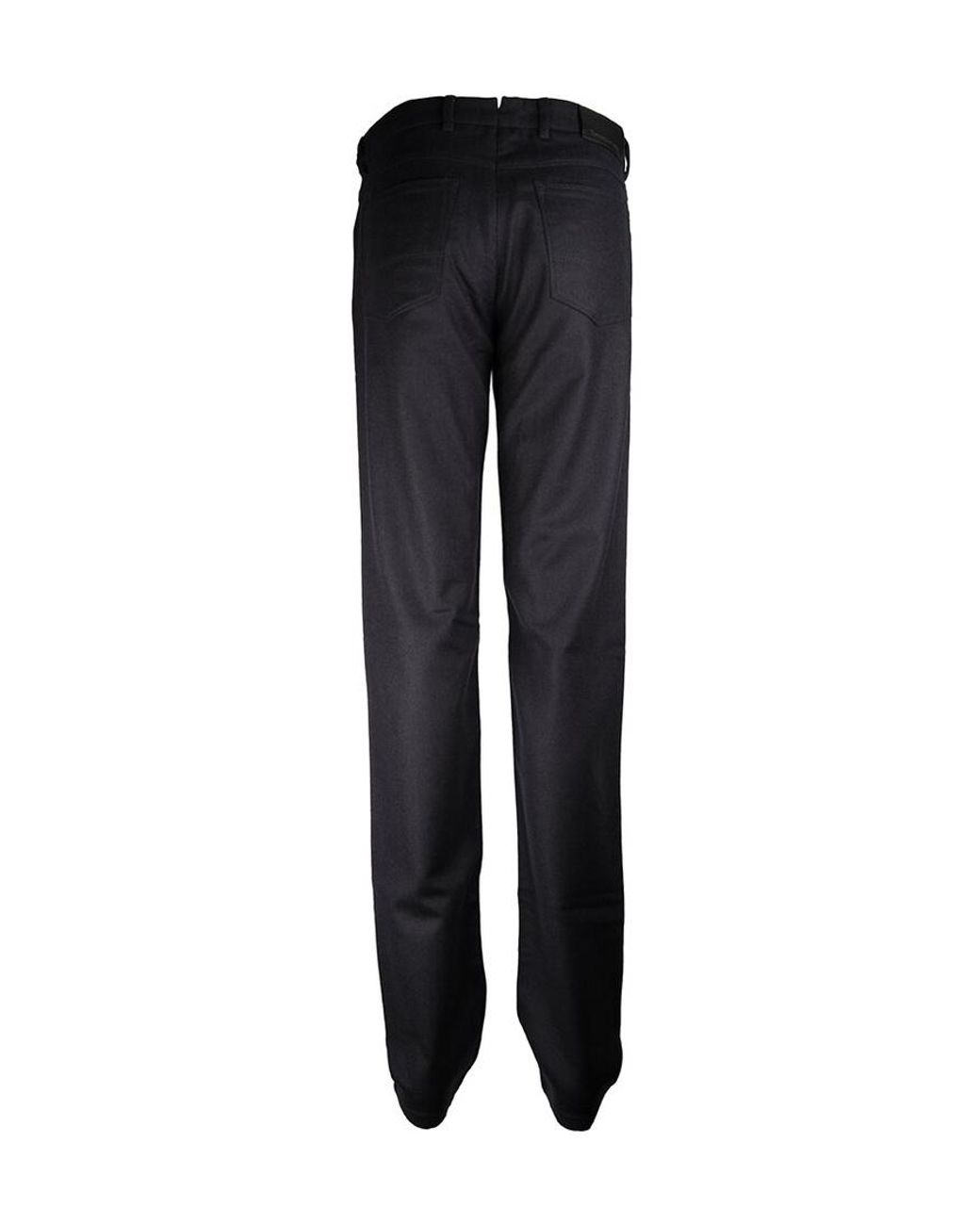 Zegna Black Logo Casual Pants for men