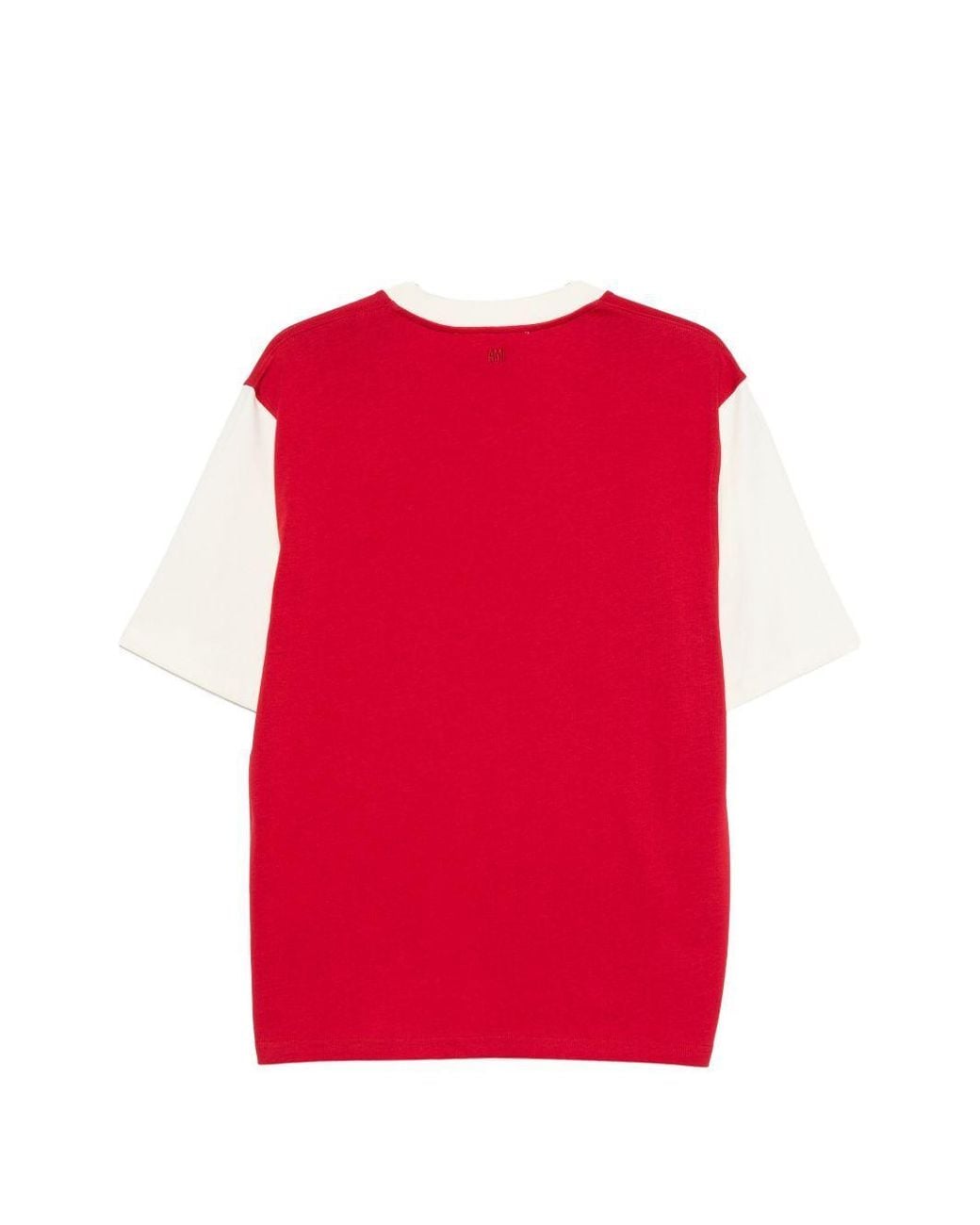 AMI Red Crew Neck Short-Sleeved T-Shirt