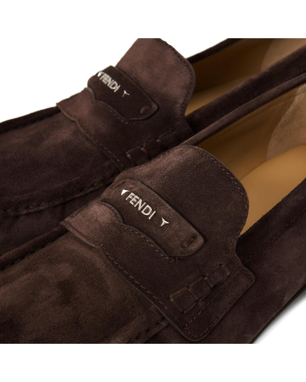 Fendi Darkbrown Suede for men