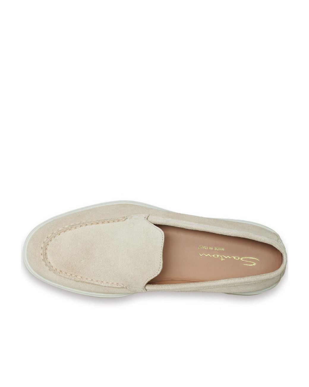 Santoni Natural Logo Moulded Loafers