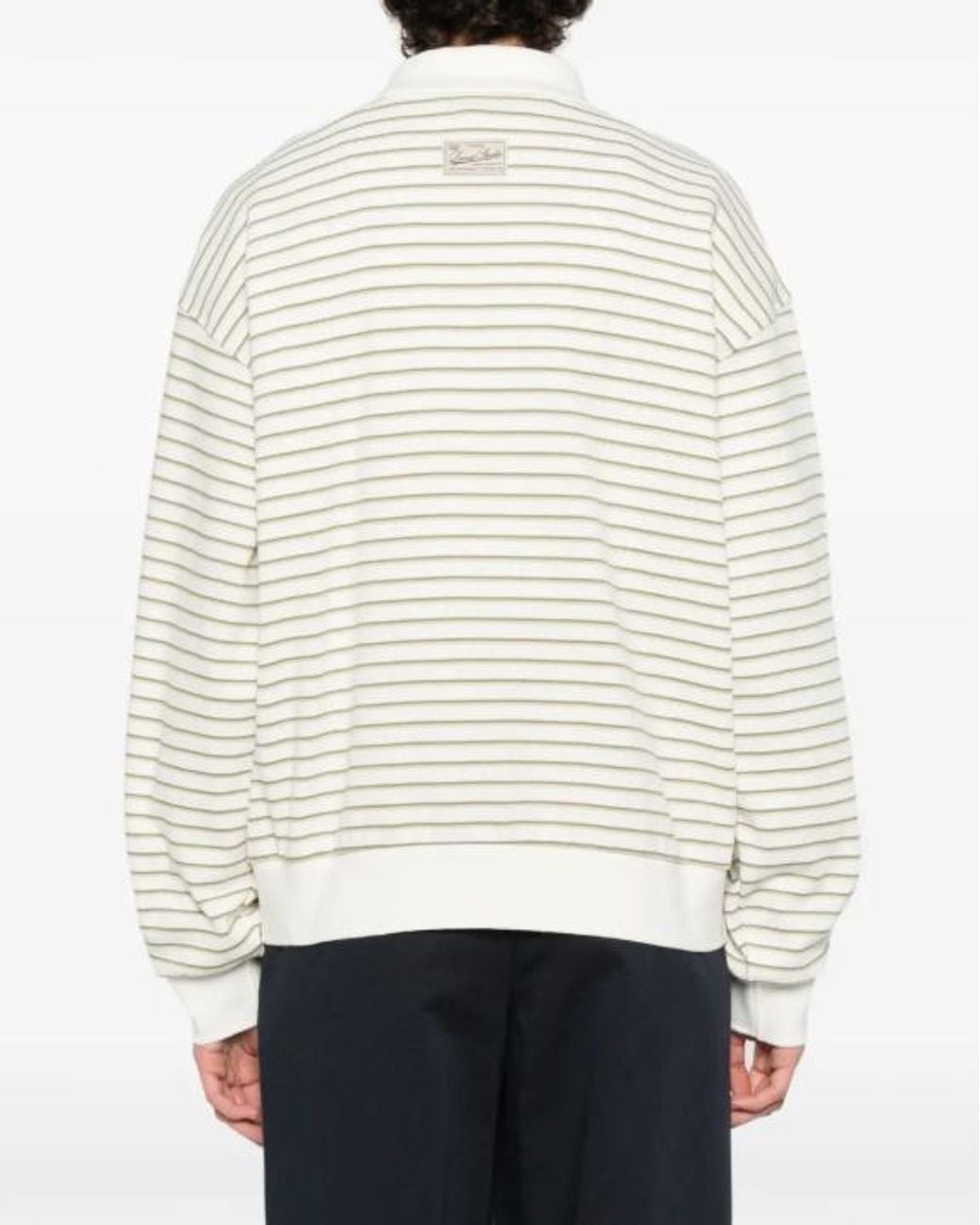 DUNST White Striped T-Shirt