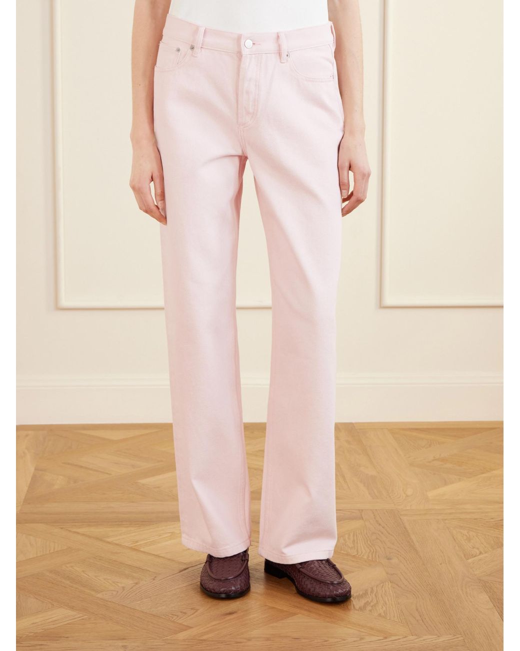 Still Here Pink Straight-Leg Jeans