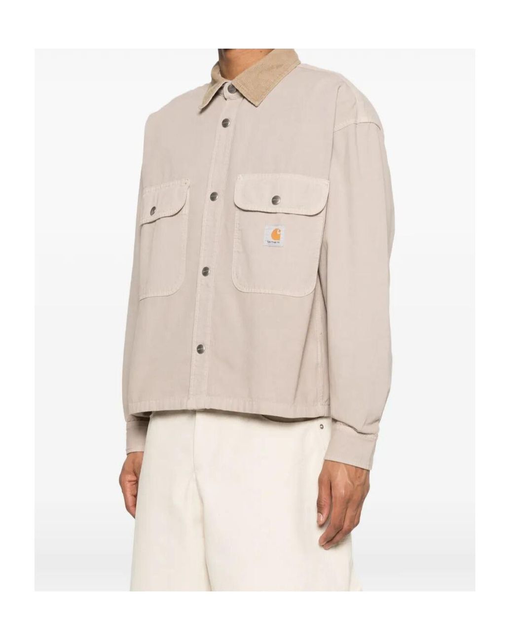 Carhartt Natural Prescott Canvas Shirt Jacket for men