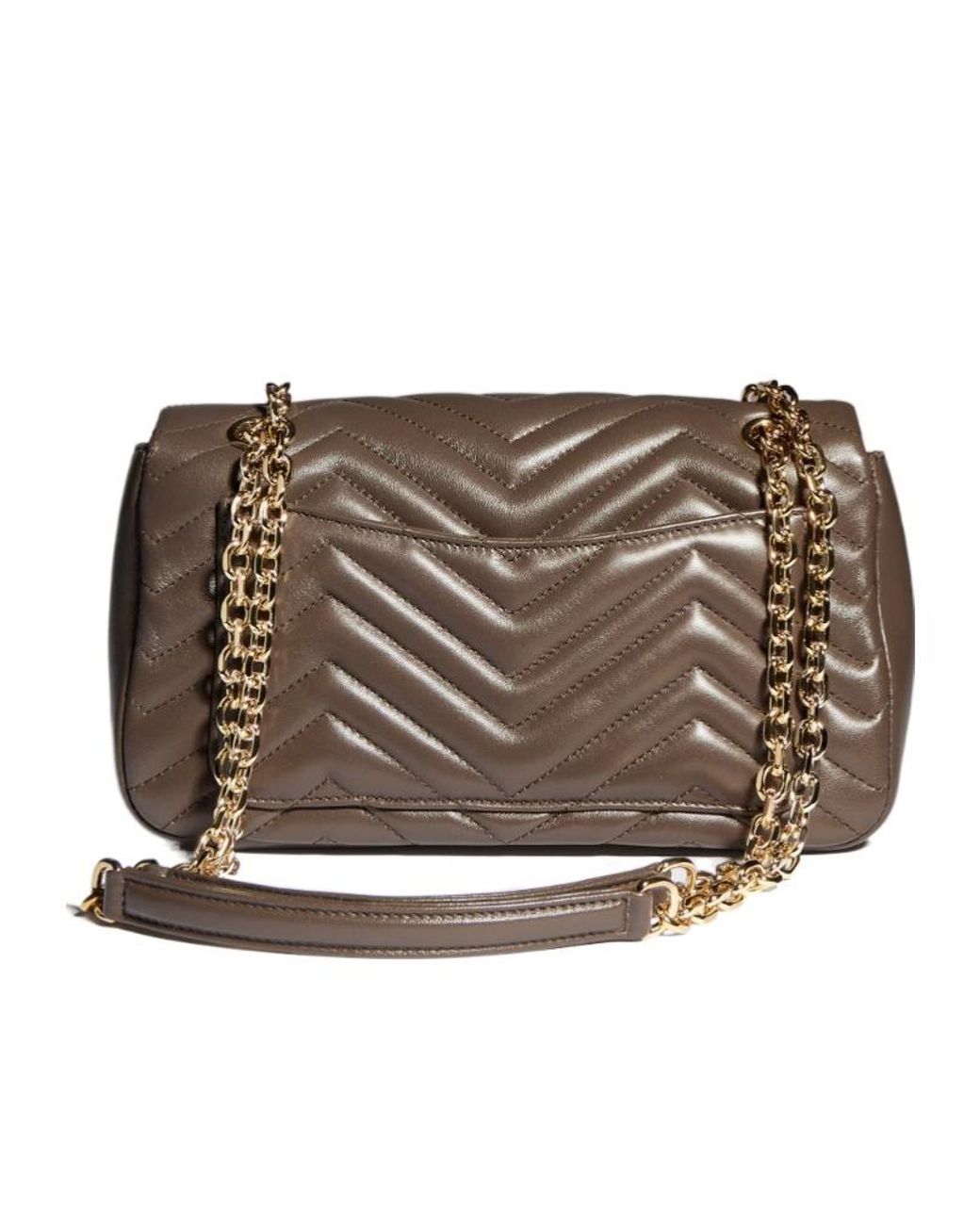 Gucci Brown Gg Marmont Medium Shoulder Bag