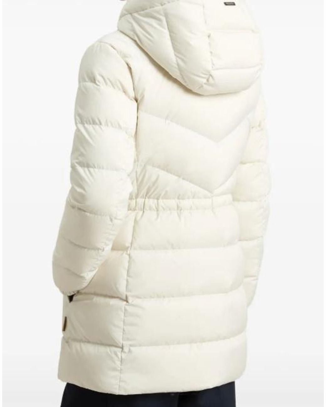 Woolrich White Shirley Hooded Puffer Jacket