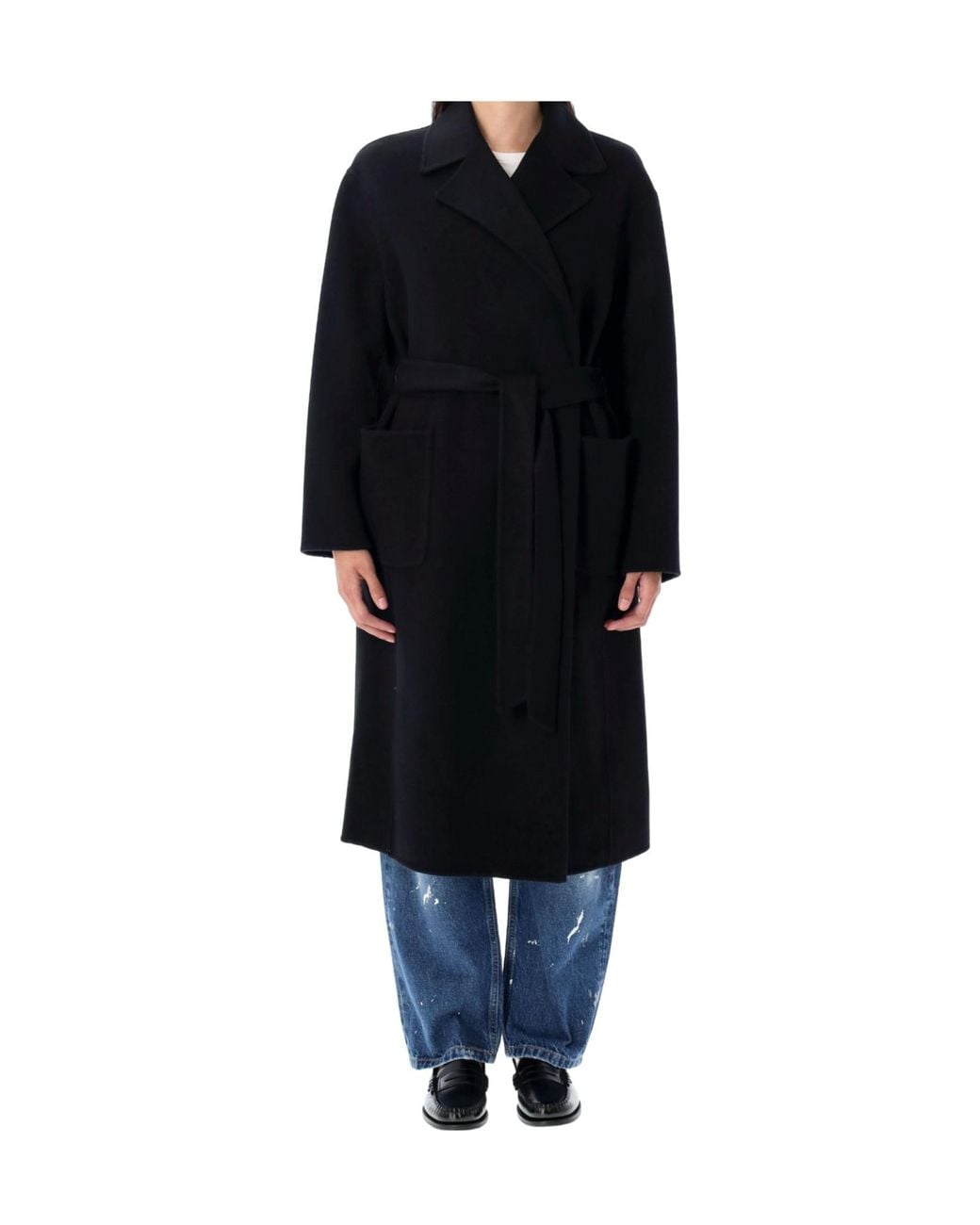 Polo Ralph Lauren Black Belted Coat