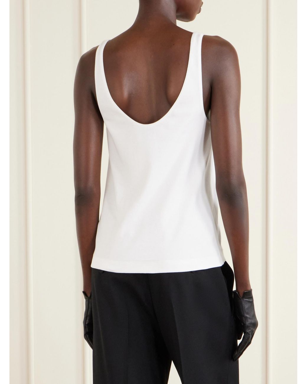 Tom Ford White Stretch-Cotton Jersey Tank
