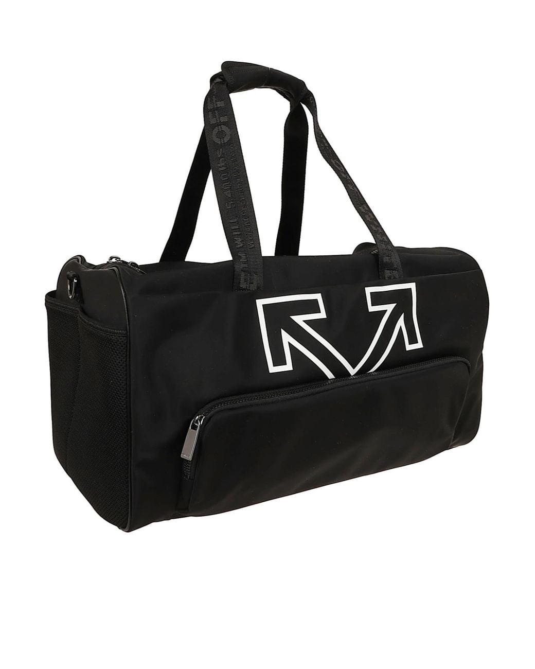 Off-White c/o Virgil Abloh Black Heritage Logo Gym Tote Bag for men