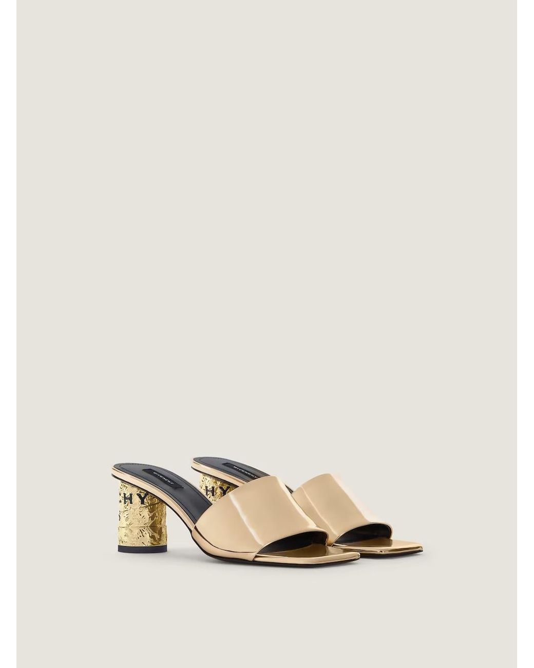 Givenchy Natural Tape Heeled Mules
