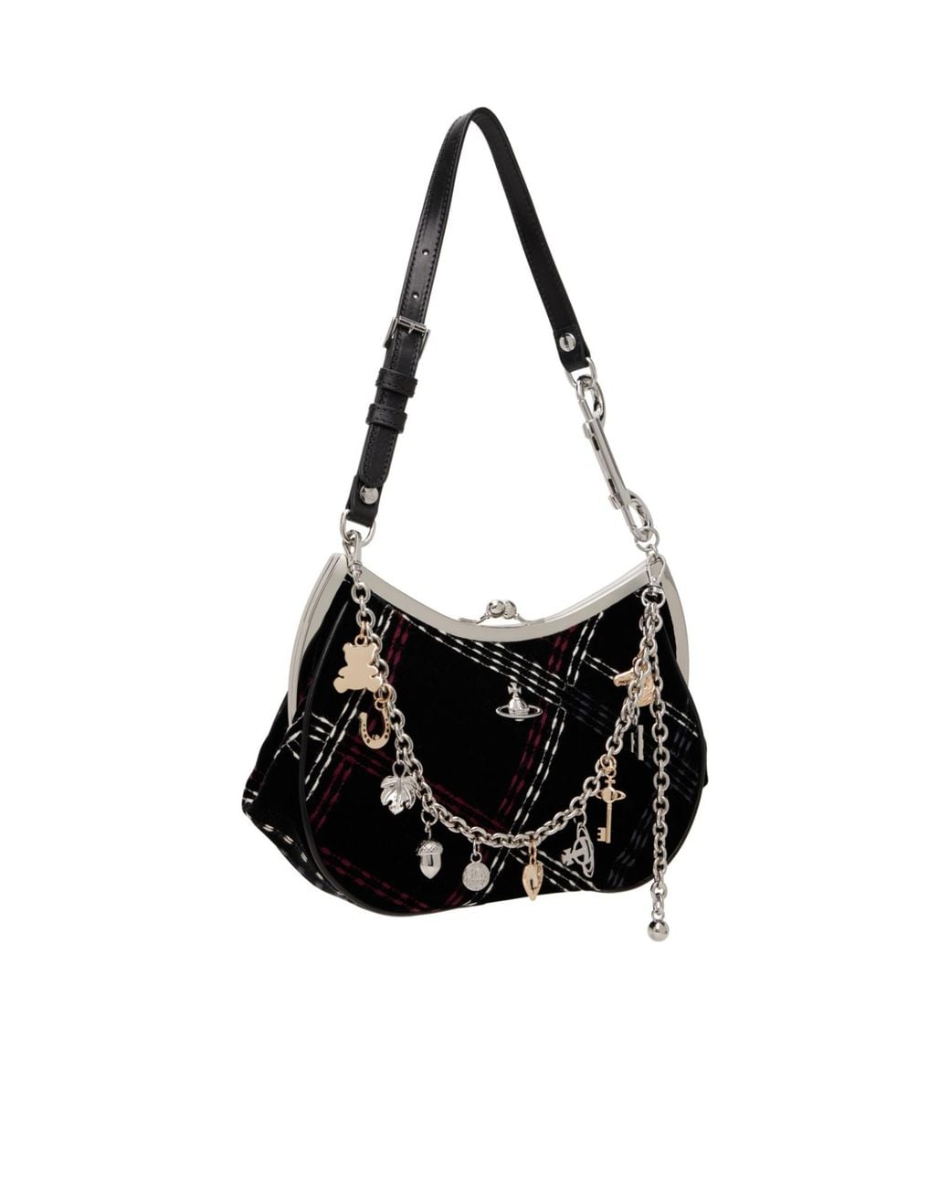 Vivienne Westwood Black Charm Frame Crossbody