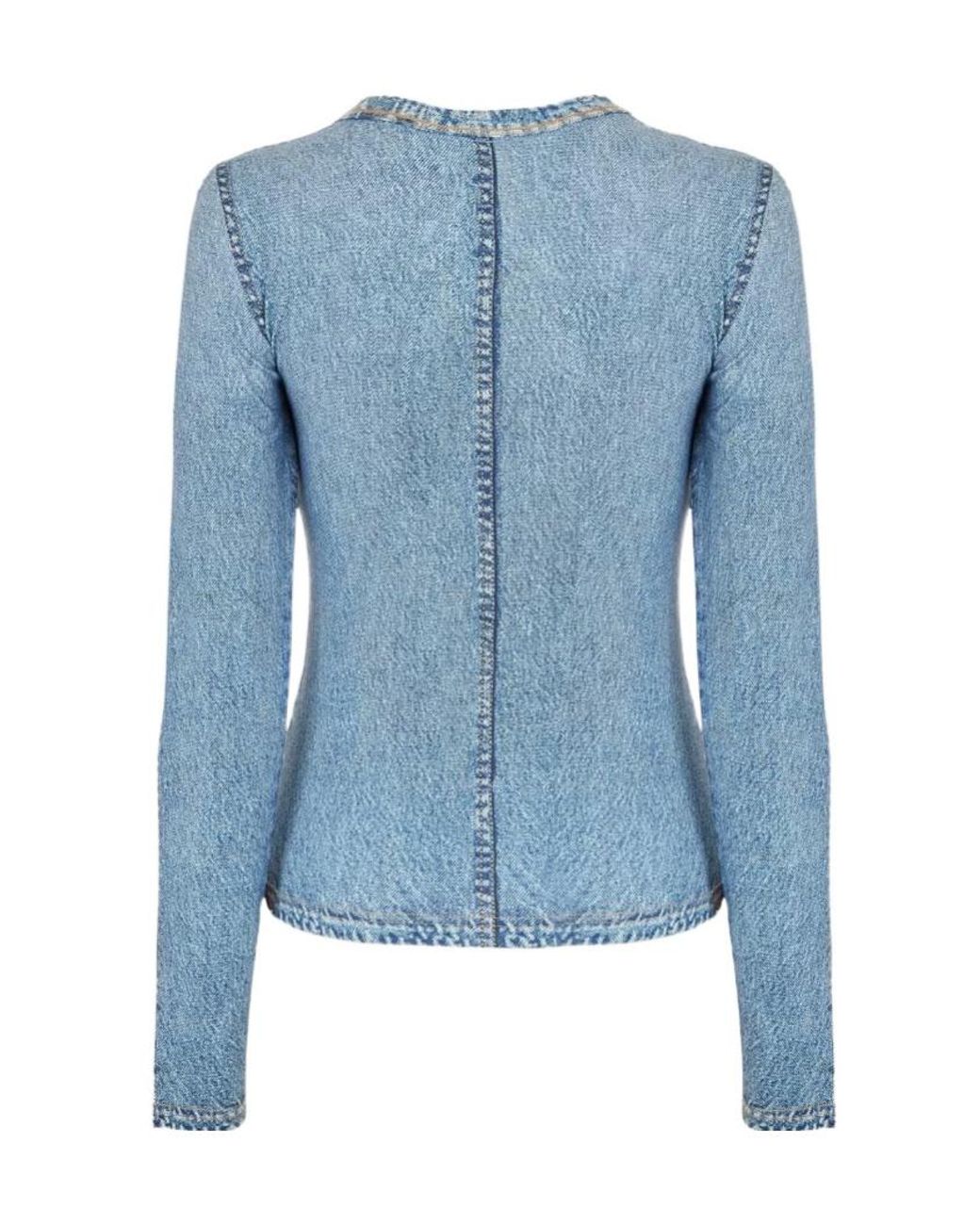 Rag & Bone Blue Long-Sleeve T-Shirt