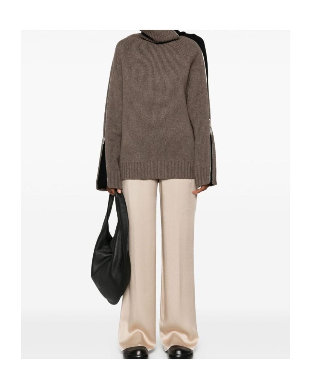 Herno Natural Drawstring Straight Leg Pants