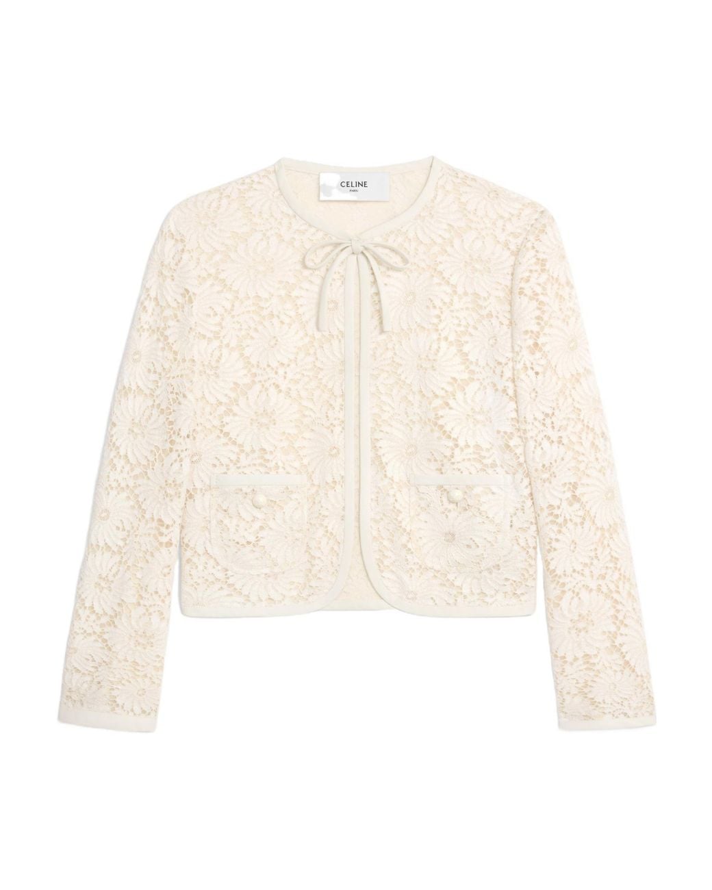 Céline White Verneuil Jacket