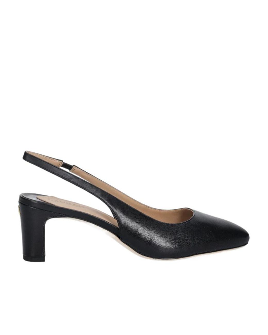 Ralph Lauren Brown Klaire Square-Toe Slingback Pumps