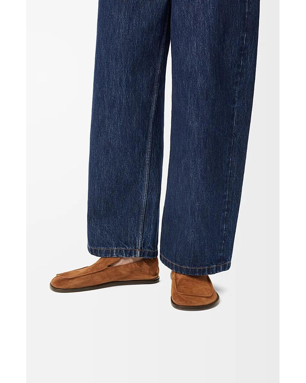 Loewe Brown Flex Deconstructed Moccasins for men
