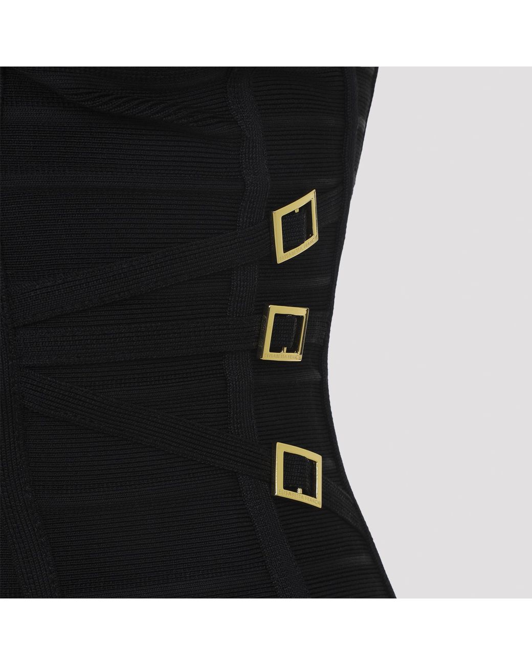 Elisabetta Franchi Black Shaping Midi Dress