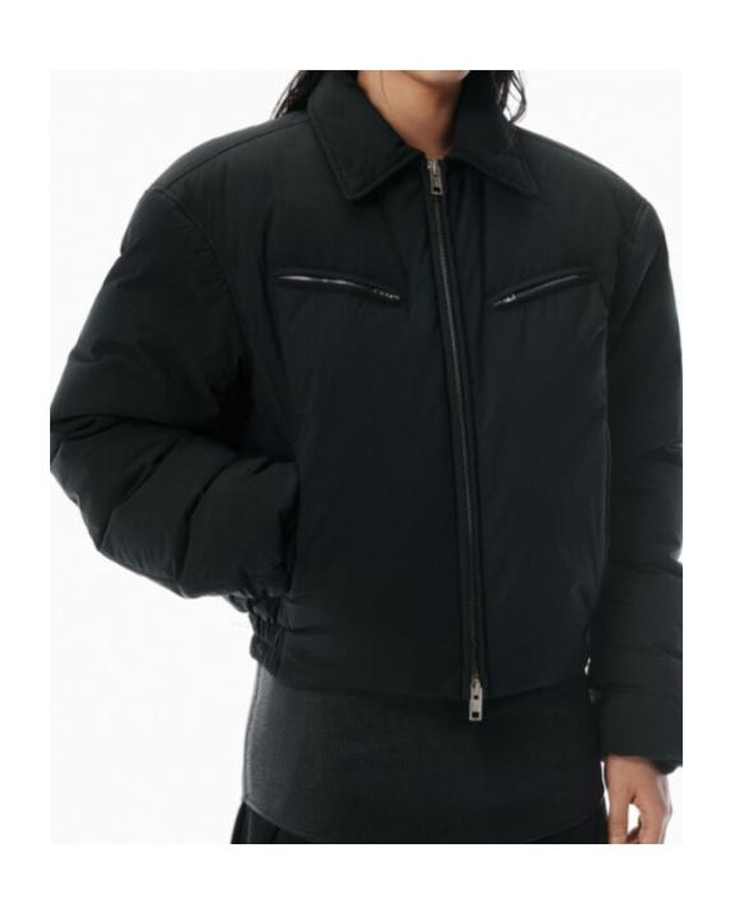Alexander Wang Black Essential Padded Jacket