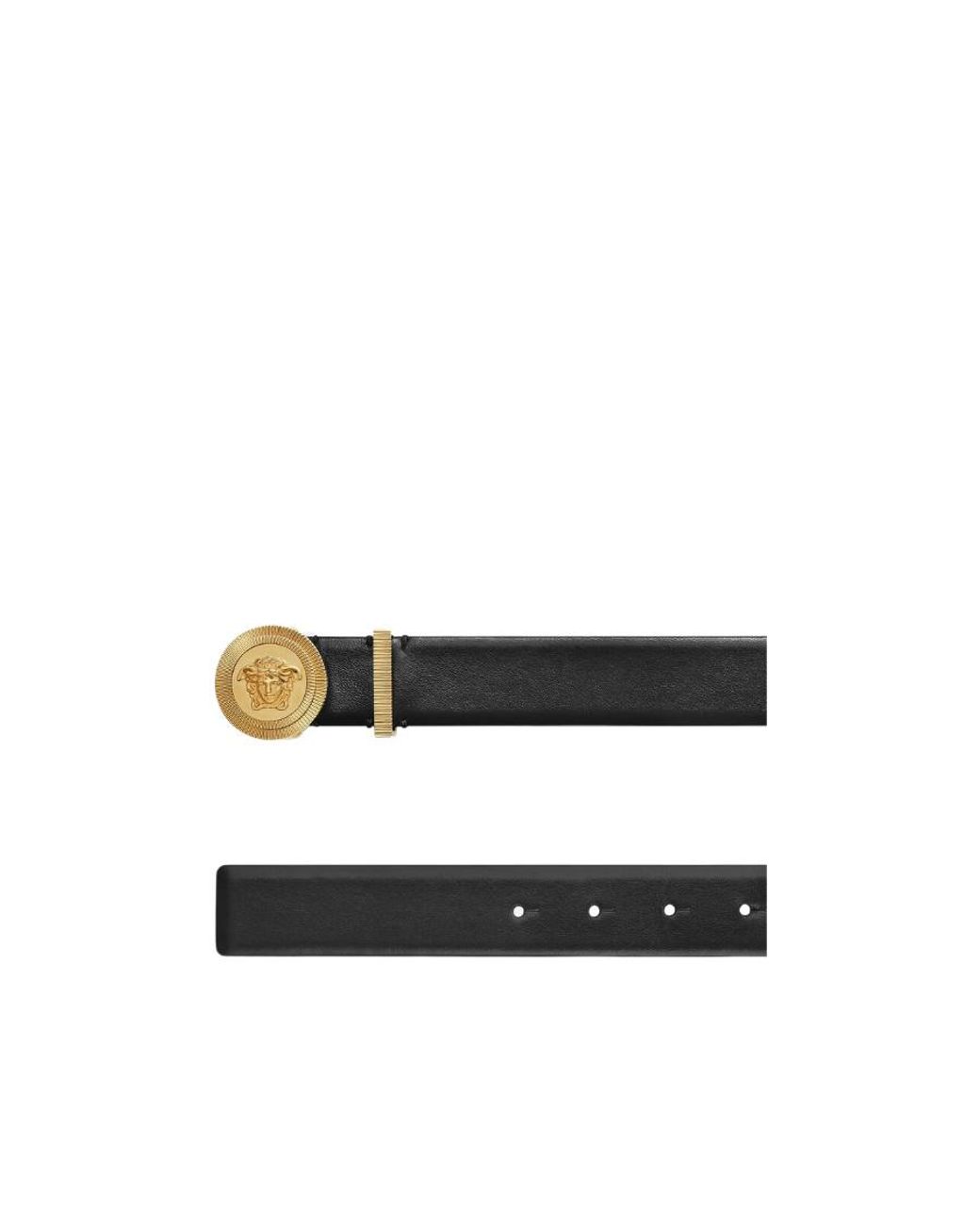 Versace White Medusa Logo Buckle Belt for men