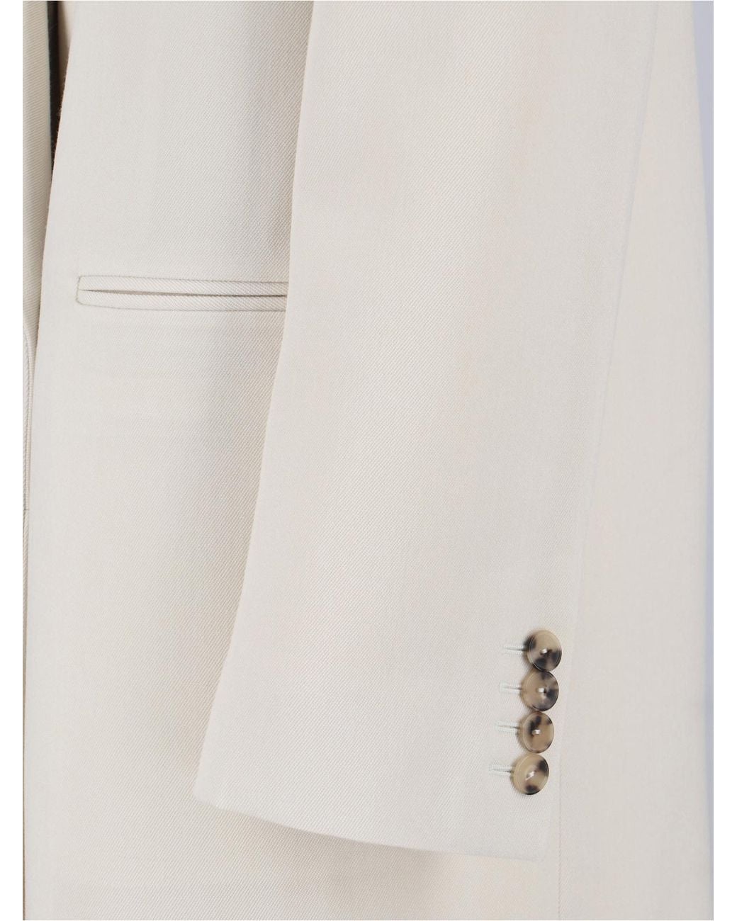 Calvin Klein White Evelyn Long Coat
