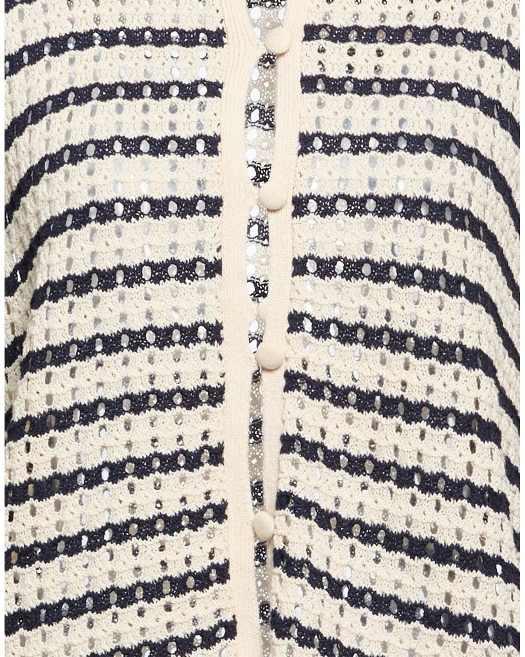 Rag & Bone Gray Striped Long-Sleeve Knit Sweater