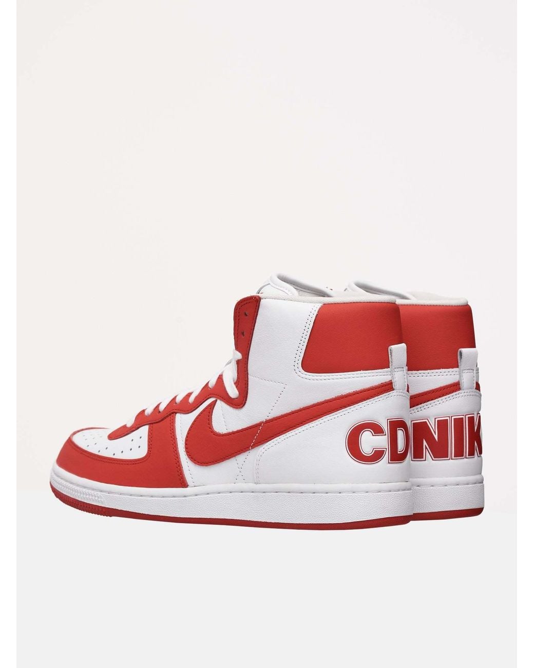 COMME DES GARCONS HOMME PLUS X NIKE Red Comme Des Garcons Homme X Nike Logo Sports Shoes for men