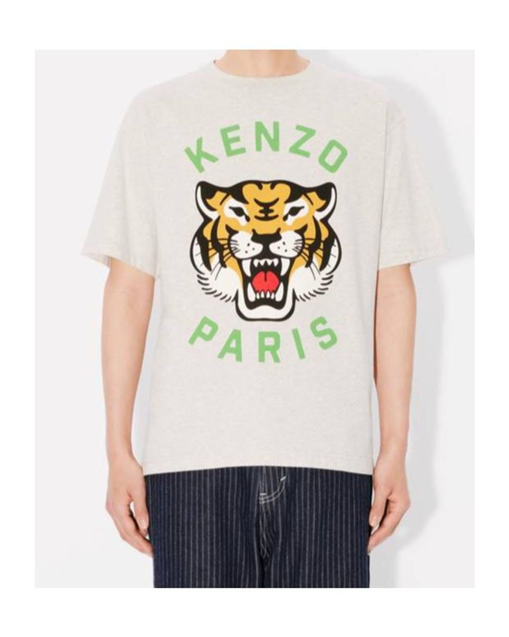 KENZO White Lucky Tiger Crewneck T-Shirt for men