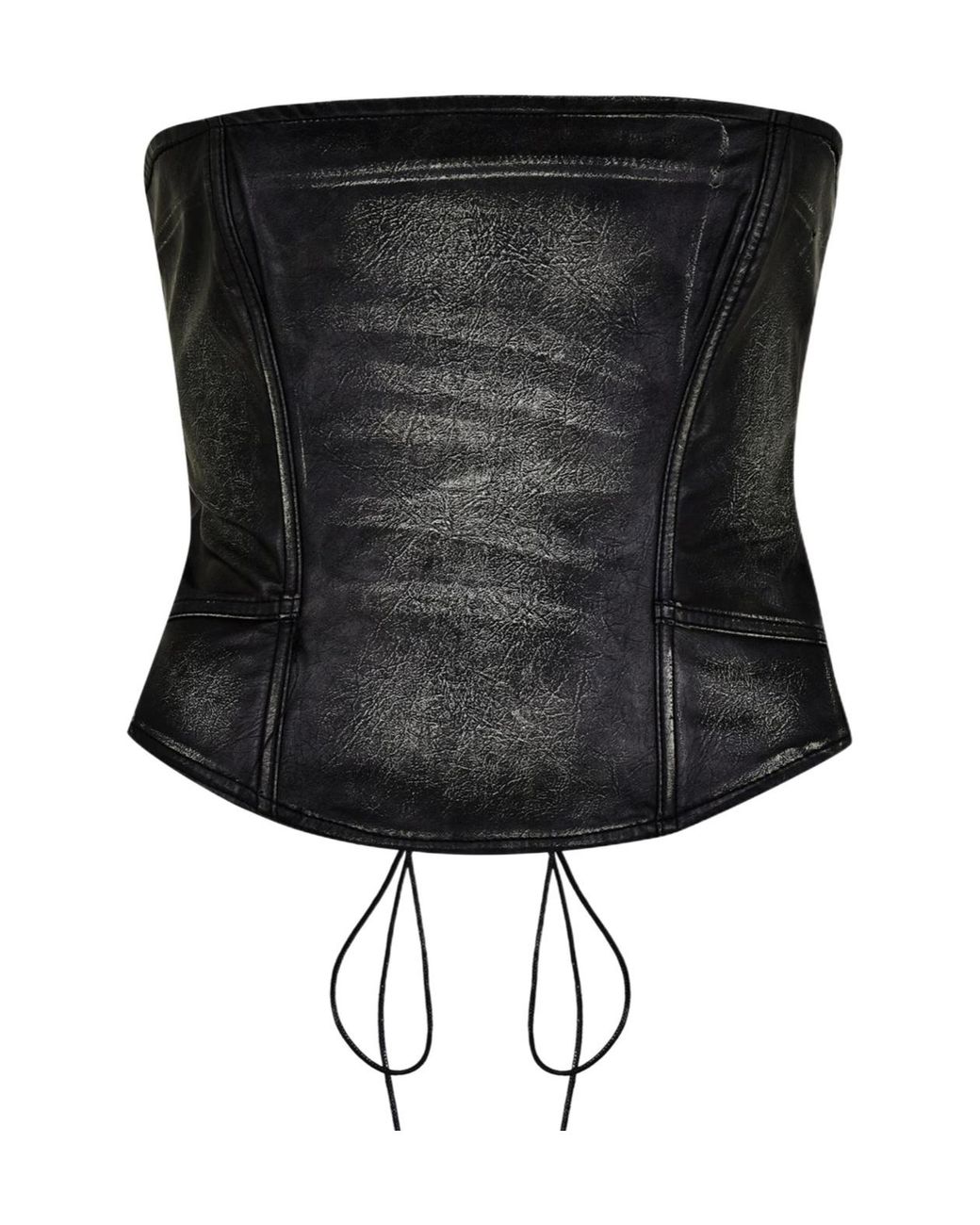 Jaded London Black Lace-Up Corset