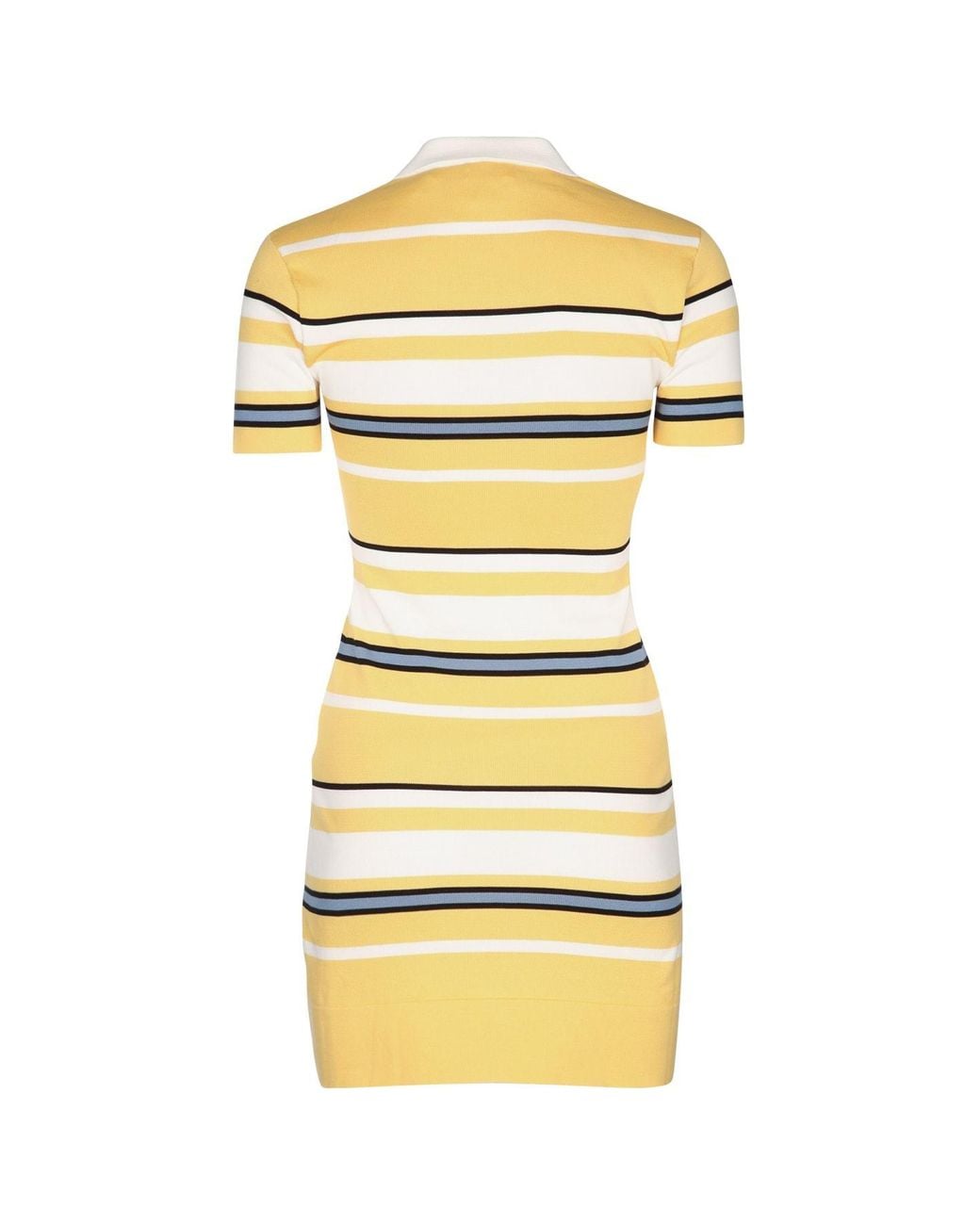 Céline Yellow Lapel Short-Sleeved Dress