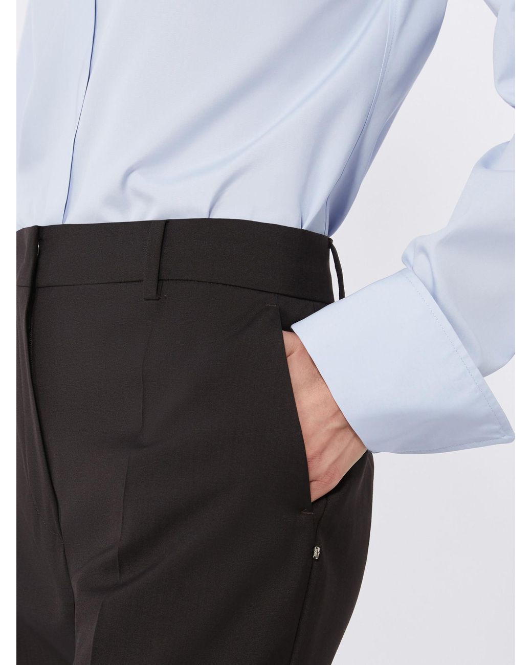 Sportmax Black Hanger Flared Pants